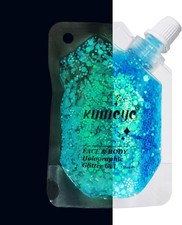 Holographic Face Glitter Gel Body Shimmer Makeup for Hair, Luminous Blue