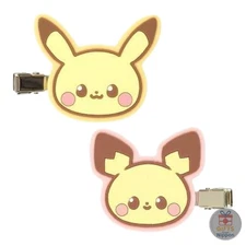 Marimocraft Pokemon Pikachu & Pichu Rubber Hair Clip Matte Finish New