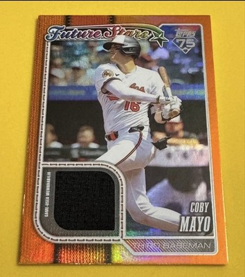 2026 Topps Coby Mayo Future Stars Orange Relic /25 #72 Baltimore Orioles