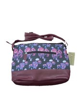 Gold Coast-Rose/Maroon Design Over The Shoulder Carry All Women’s Purse/Bag. New