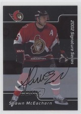 2001-02 ITG Be A Player Signature Series Auto Shawn McEachern #045 Auto xr1