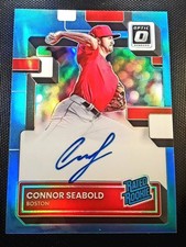 2022 Panini Donruss Optic Carolina Blue Prizm /35 Connor Seabold #RRS-CS Auto RC