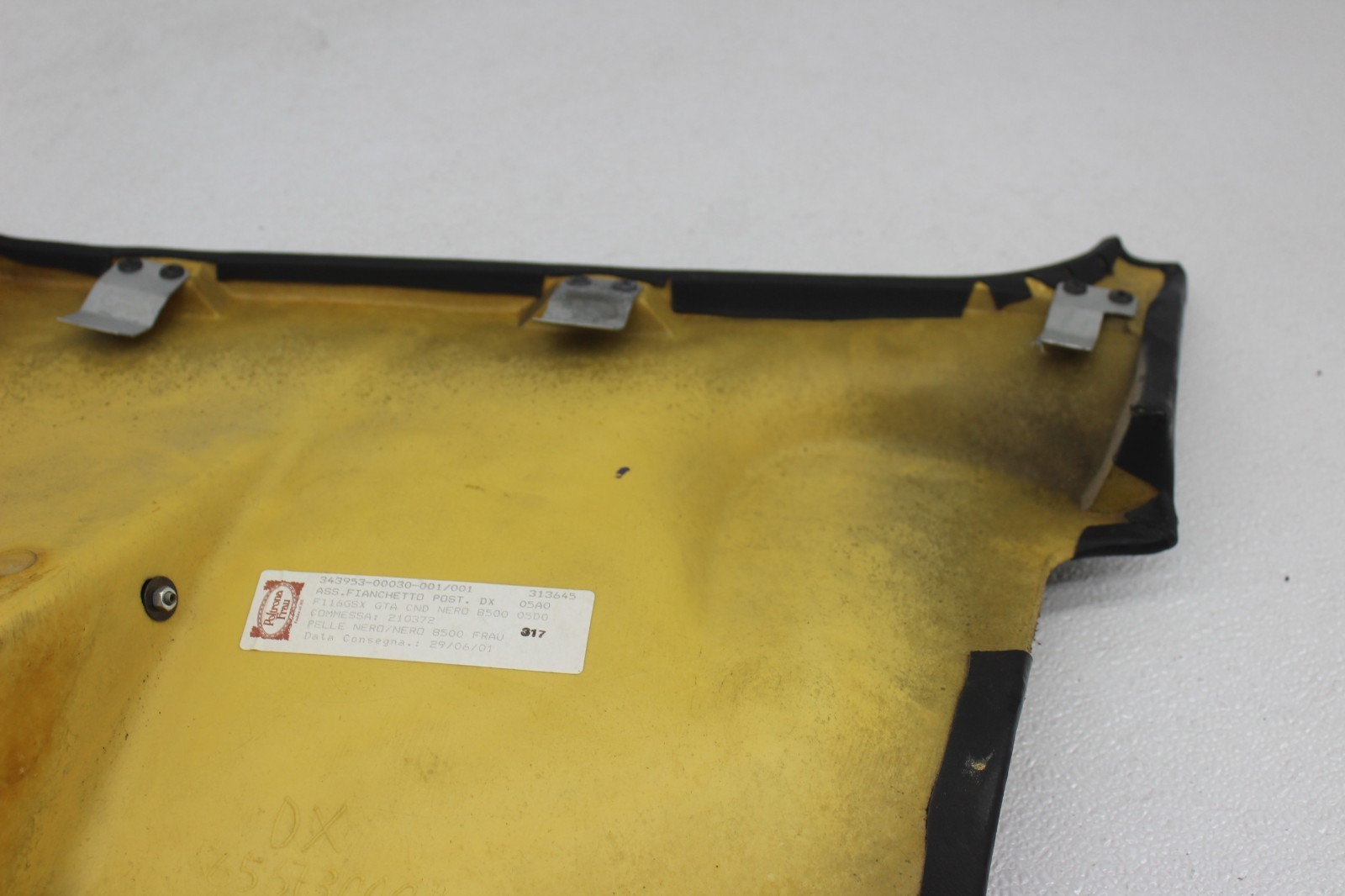 99-01 FERRARI 456 M RIGHT PASSENGER SEAT ARMREST SIDE PANEL CUSHION