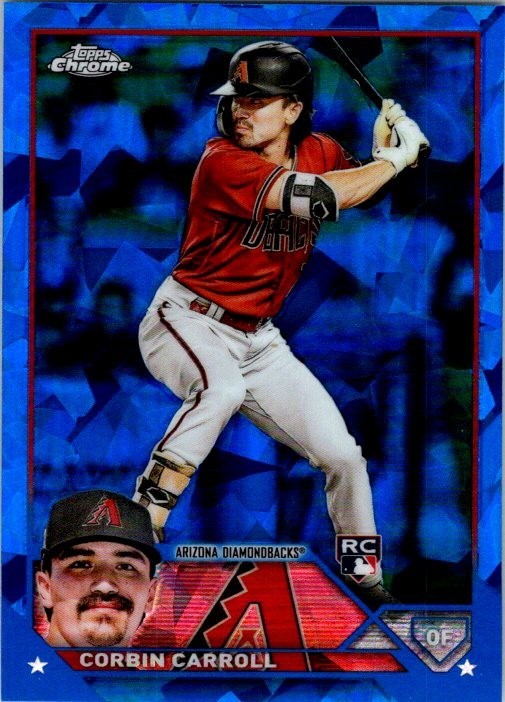 2023 Topps Chrome Sapphire Edition #401 Corbin Carroll Rookie Card Diamondbacks