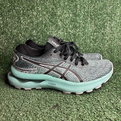 ASICS Gel-Nimbus 24 FF Blast+ Breathable Athletic Running Shoes Teal Womens 7.5