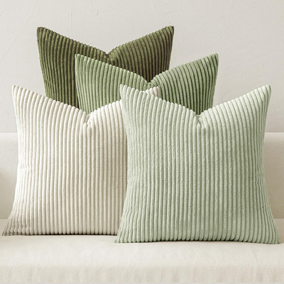 Decorative Throw Pillow Covers Set of 4 Summer Light Green Gradient Natural Eart
