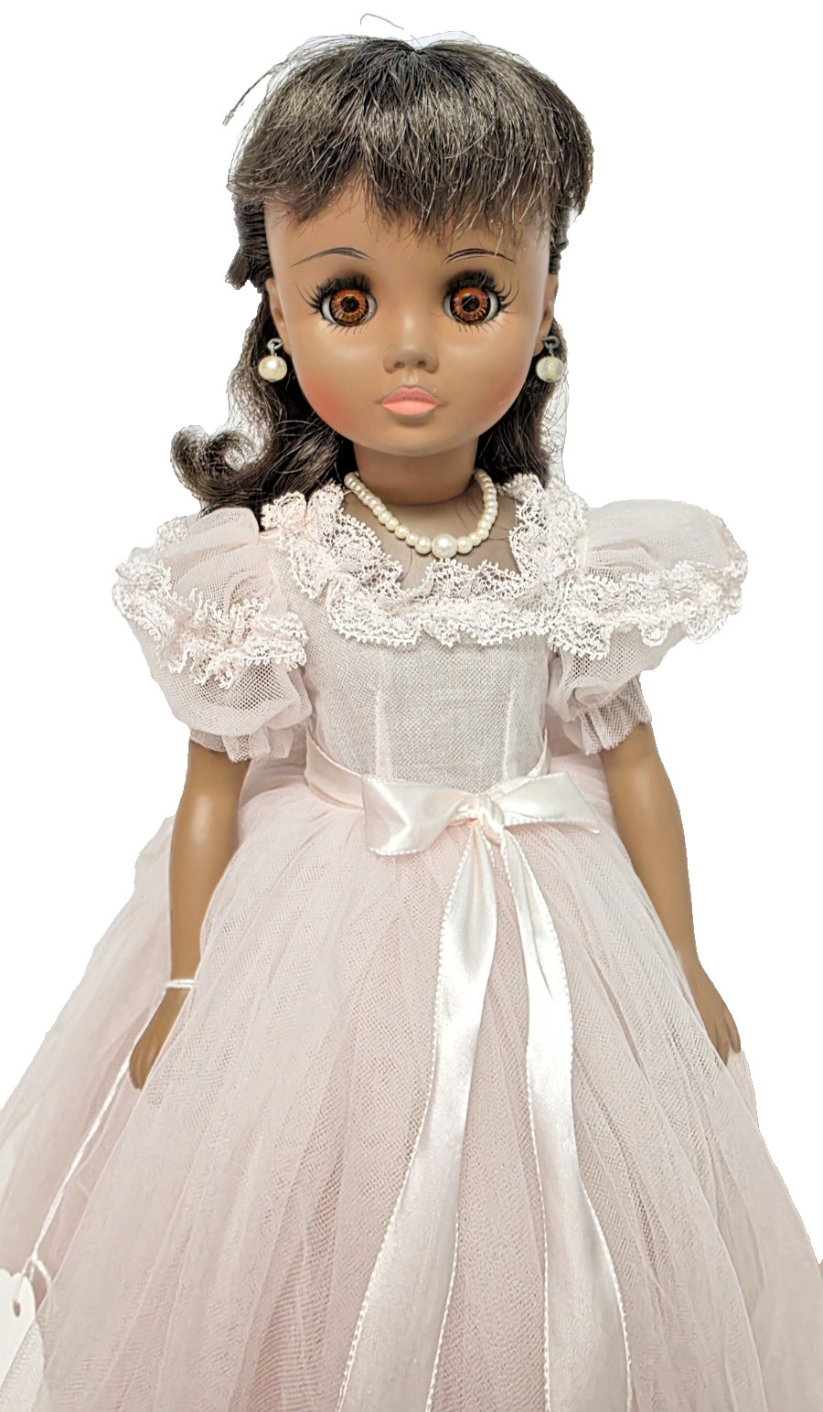 Rare AA Madame Alexander Leslie Vintage 1965 Bridesmaid Doll Black Polly Face