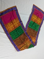 Adrienne Vittadini Pink  Purple Abstract Patterned Rectangular 100 Silk Scarf