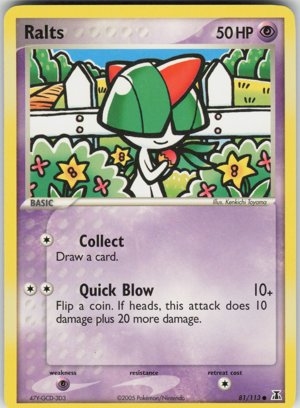 Pokemon Ralts 81/113 Delta Species Common NM