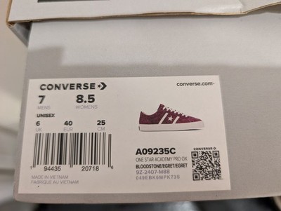 New Text 2026 1-8巻セット NEW Converse One Star Academy Pro Sneaker, Bloodstone, Men's 7