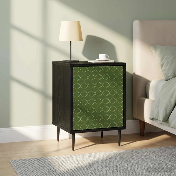 Nachttisch Geleen 2 Stk. Schwarz Eichen-Optik 36 X 33 X 51 Cm-image