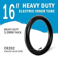 Heavy Duty 16" Inner Bike Tube 16x2.4 16x2.125 Bicycle Rubber Tire InteriorKids