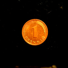 BRD Deutschland 1 Pfennig 1986 G Vorz&uuml;glich Erhaltung vzgl Gl&uuml;ckspfennig