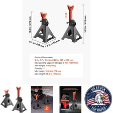 Jack Stands 3 Ton 6 Ton Capacity Heavy Duty Steel Auto Stands - 3 Ton Typea Jack Stands 3 Ton 6 Ton Capacity Heavy Duty Steel Auto Stands - 3 Ton Typea