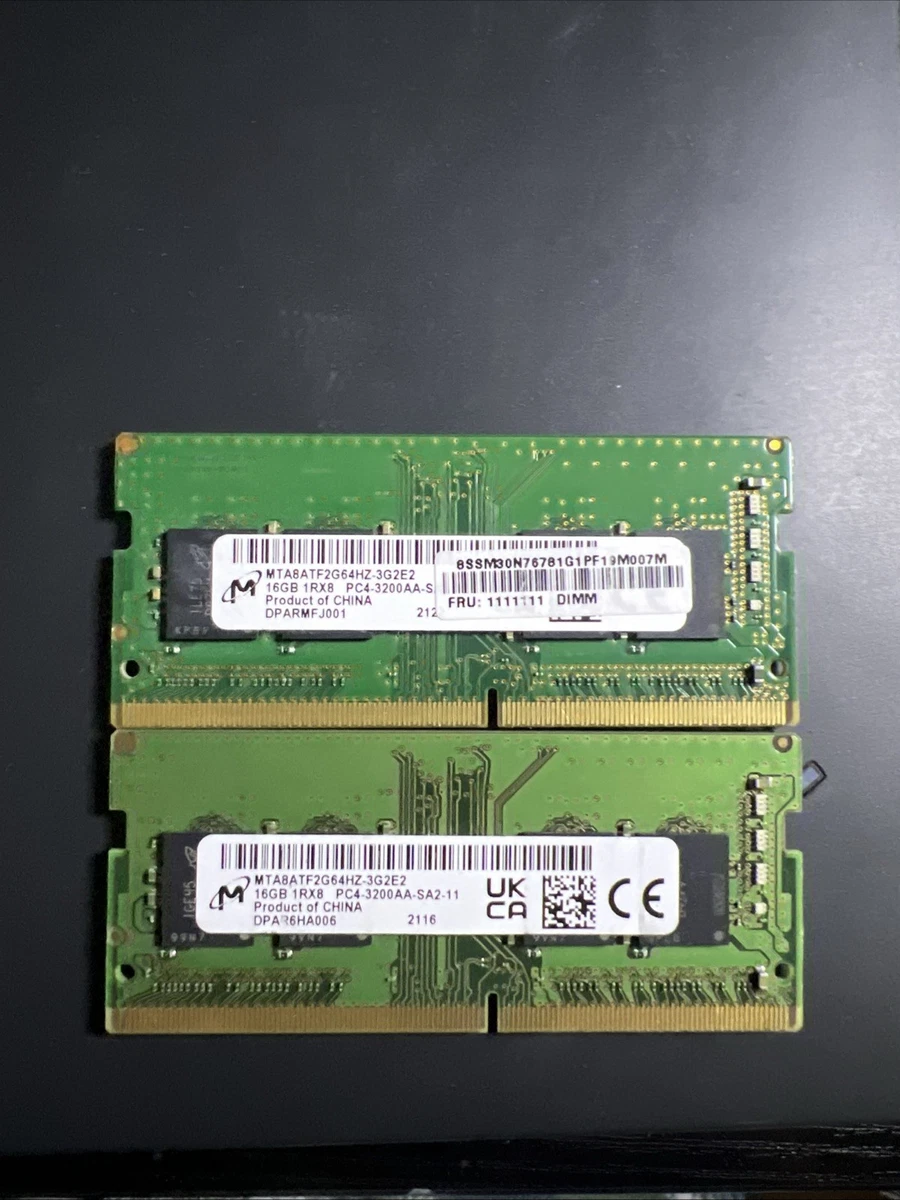 Micron DDR4 SDRAM 32 GB Total Capacity Memory (RAM) for sale | eBay