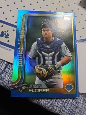 Juan Flores 119/150 2025 Topps Pro Debut Blue Foil Tri-City Dust Devils LA Angel