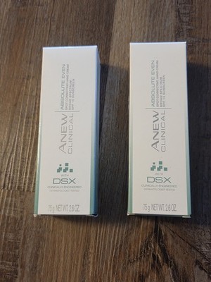 2 Avon Anew Clinical Absolute Even Multi-Tone Skin Corrector With DSX 2.6 Oz NOS