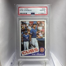 PSA 10 1985 Topps #460 Ryne Sandberg Chicago Cubs