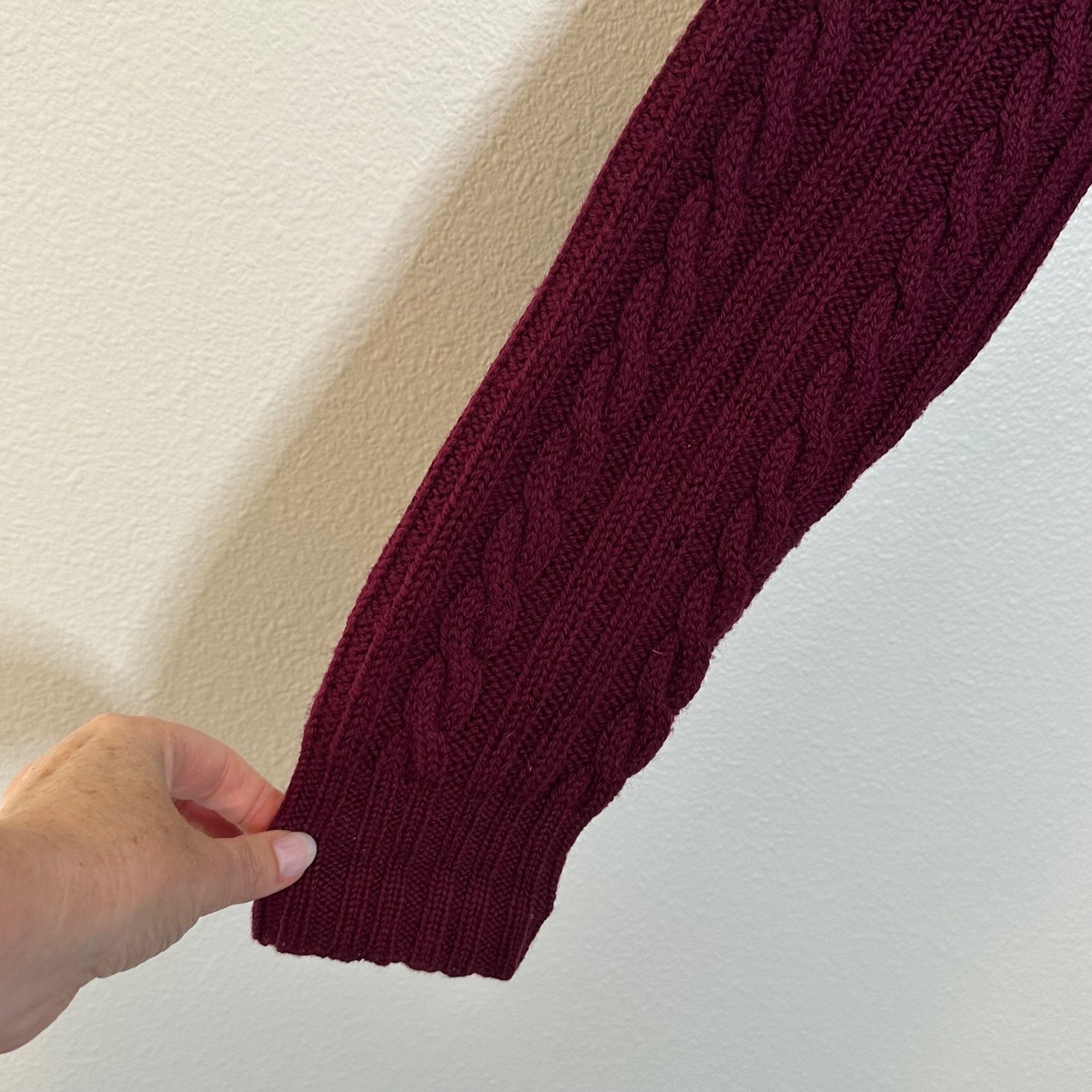 Vintage Pendleton Virgin Wool Cable Knit Sweater … - image 5