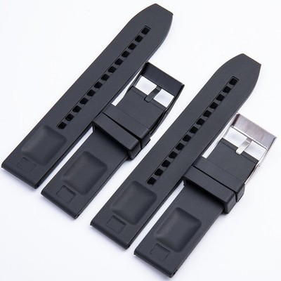Black Rubber Bracelet for Breitling Skyracer, Colt, B1,Chronomat 22mm