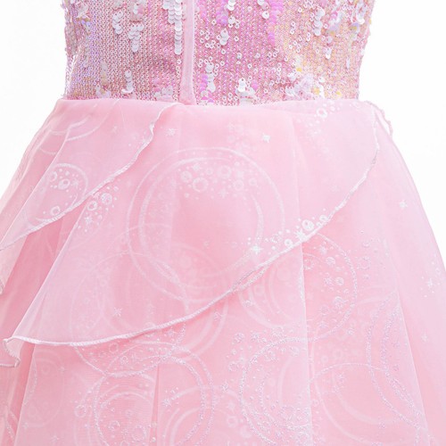 Kinder Mädchen Kostüm Rüschenkleid Karneval Maxi Auftritte Kleid Cosplay Kostüm - Bild 9 von 16