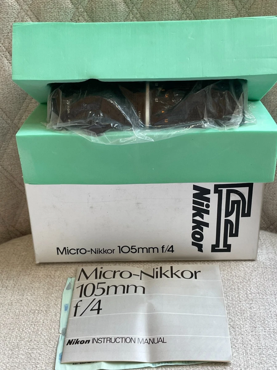Nikon Micro NIKKOR f/4 Camera Lenses 105mm Focal for sale - eBay