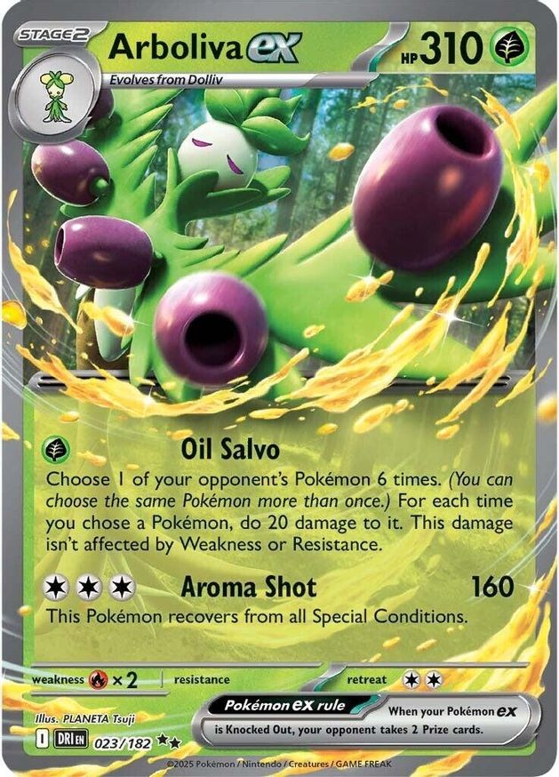 Pokemon Arboliva ex (23/261) Destined Rivals NM HOLO