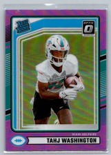 2024 Donruss #346 Tahj Washington Optic Rated Rookies Preview Pink