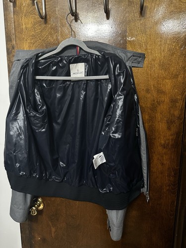 Moncler Jacket Collection Primavera /Estate Tissu Prele Men’s Sz 3 Grey /Gray - Picture 8 of 12