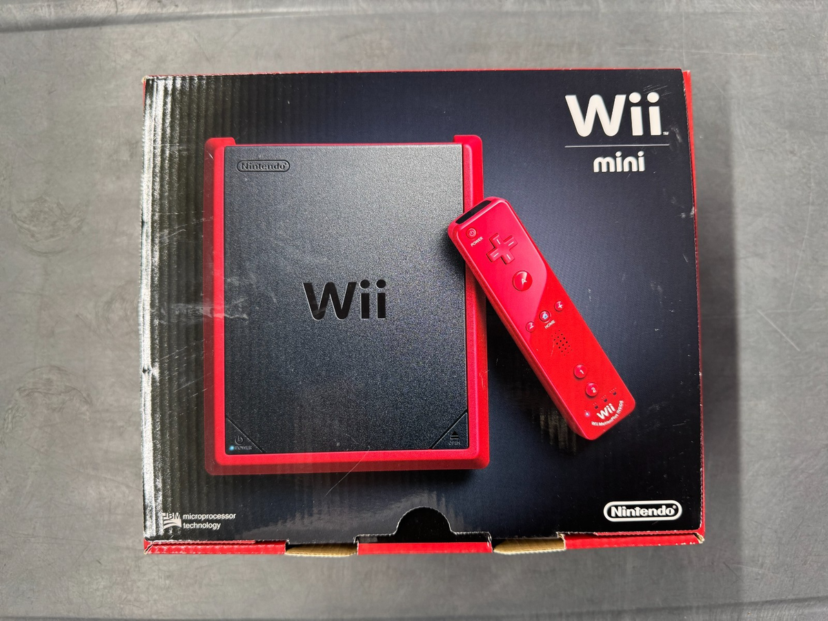 Nintendo Wii Mini Red Console Bundle UNOPENED BRAND NEW!! (NTSC