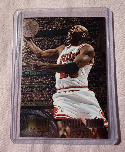 1995-96 Michael Jordan Fleer Metal Silver Spotlight #13 Bulls HOF GOAT
