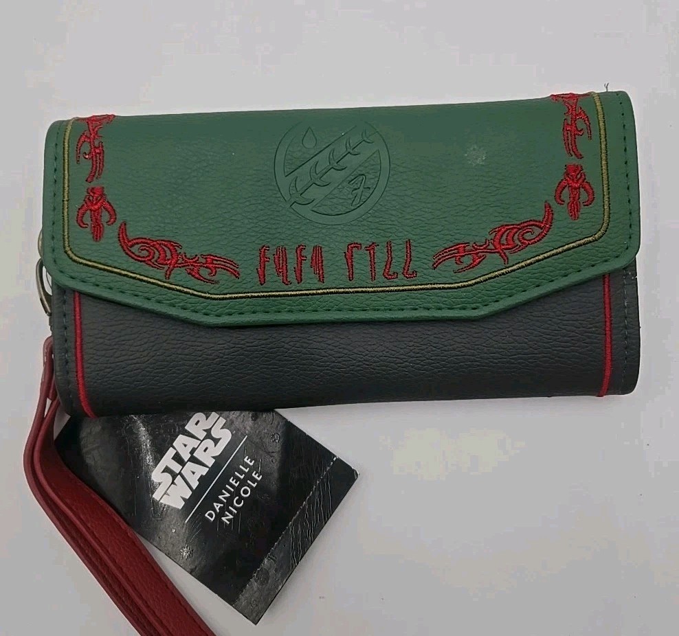 Disney Star Wars Boba Fett Wallet Wristlet Danielle Nicole - NEW