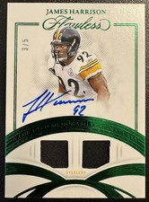 2025 Panini Flawless James Harrison Game Used Memorabilia Signatures 3/5