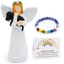 Anrkets Angel of Friendship Pet Memorial Gift Dog Remembrance Angel Figu