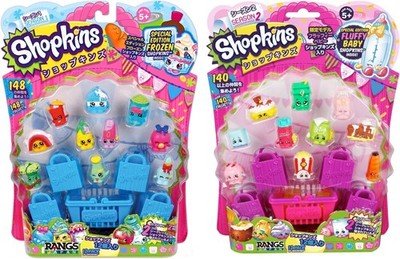 Shopkins Season 1&2 12-Pack RANGS Japan Includes Bag & Basket w/ Guide random NW