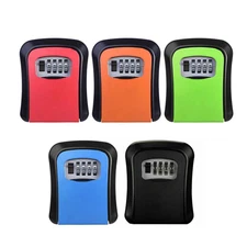 4 Digit Key Safe Lock Box Combination Storage Security Case Organizer Wall Mount