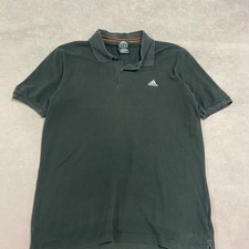 Adidas Polo Shirt Collared Top With Logo Men's Large