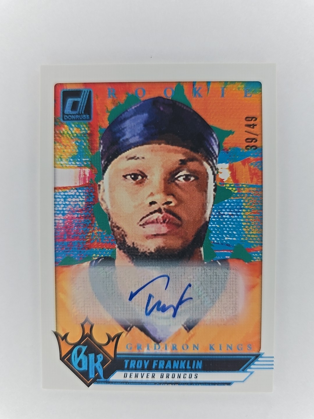 2024 Panini Donruss - Rookie Gridiron Kings Troy Franklin #18 Autographs /49