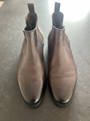 SANTONI Stiefeletten / Chelsea Boots dunkelbraun +++ Herren Größe 42,5 