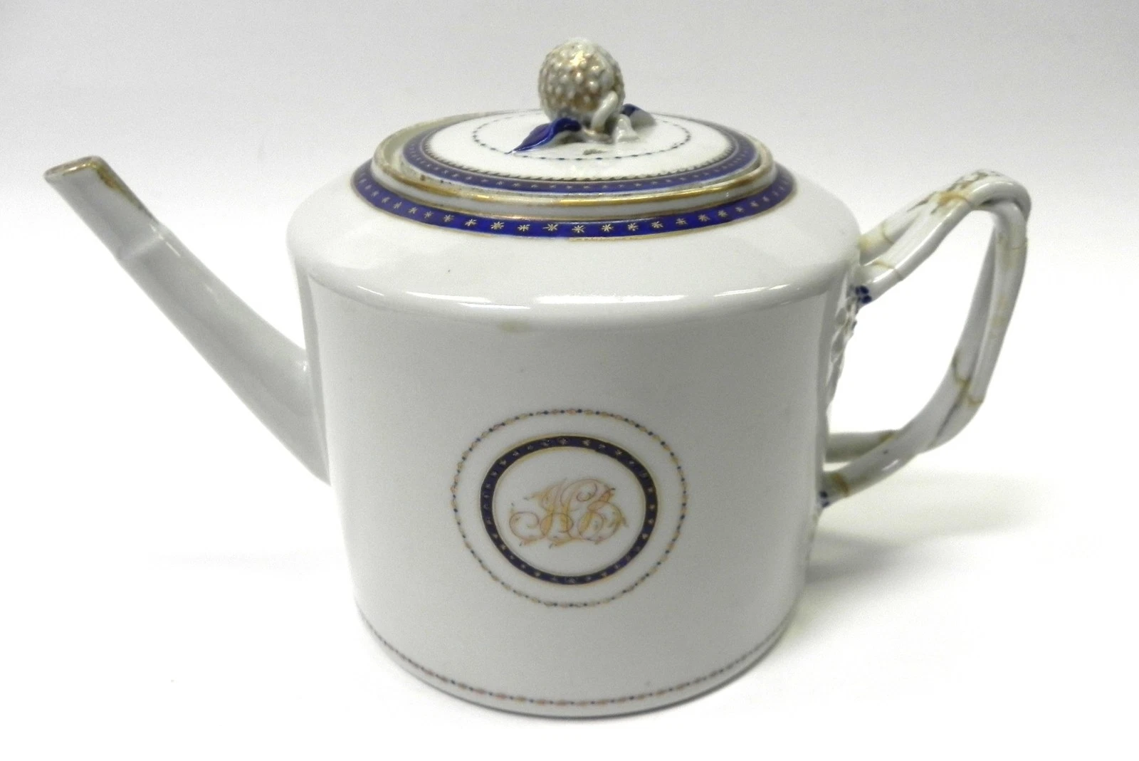 Chinese Export Porcelain Teapot Cup and Saucer - Picture 5 of 12