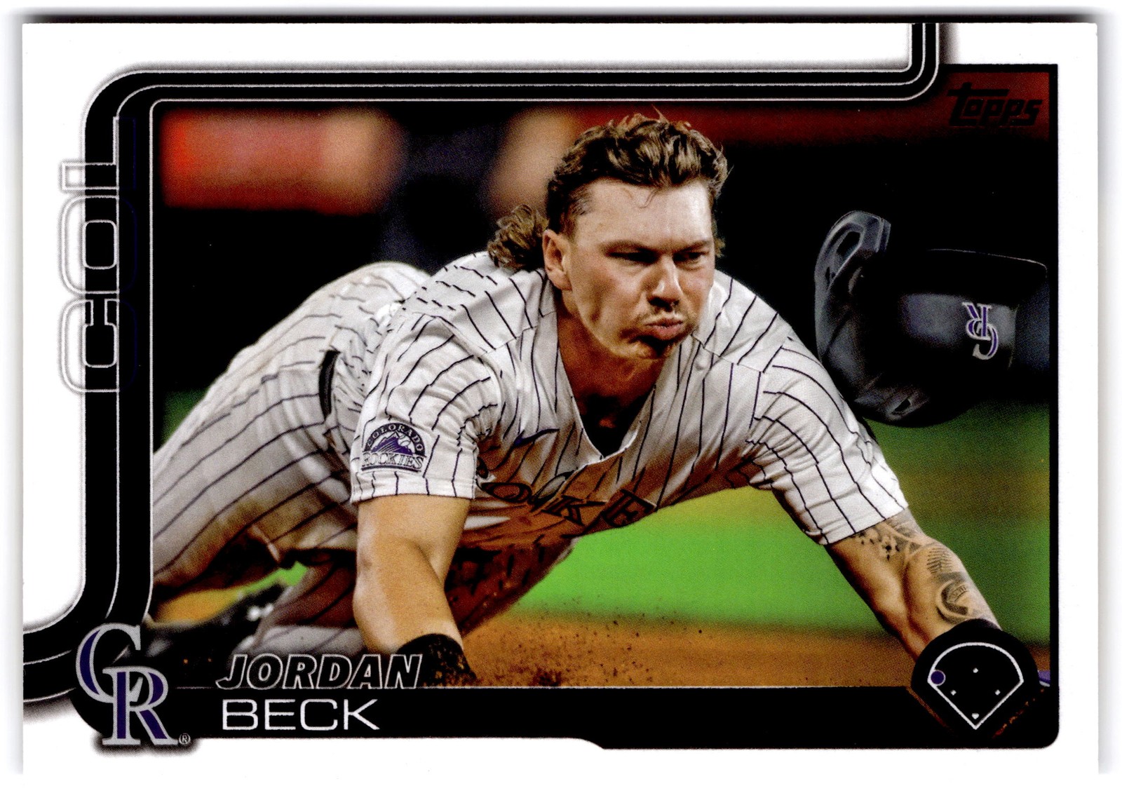 Jordan Beck 2025 Topps #139 Golden Mirror Variation