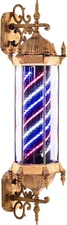 BarberPub Barber Retro Style Light Pole, Hair Salon Open Sign, Blue&Red&White080