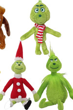 Grinch Plush Toy Soft Stuffed Doll Christmas Home Decor