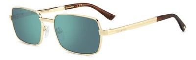 Dsquared2 Sonnenbrille D2 0192/S 000/MT Gold Grün Herren 