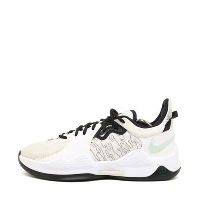 Nike Herren PG 4 Sneaker Weiß/Schwarz Mesh Low-Top Zoom Basketballschuhe EU 42