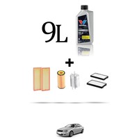 Hoffcar Wartungsset 4 Filter Und 9L ÖL FüR Mercedes Klasse CLK (A209, C209) 320
