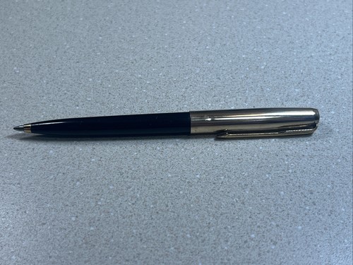Parker 61 Black Black with 12kt Gold Filled Cap Activated Ball Point Pen - Picture 15 of 17