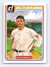 #3 1983 Donruss Hall of Fame Heroes Christy Mathewson New York Giants
