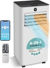SereneLife Portable Air Conditioner 7000 BTU 4-in-1 with Heat & Dehumidifier NEW