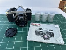 Pentax ME Super 35mm Film Camera with Pentax-M 50mm Lens W/ 3 FujiFilms - Bin 4